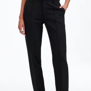 Madewell Black High-Rise Tailored Trousers